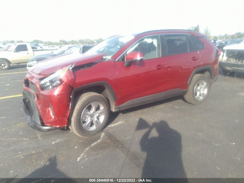 2022 TOYOTA RAV4 XLE VIN: 2T3W1RFV1NW231281