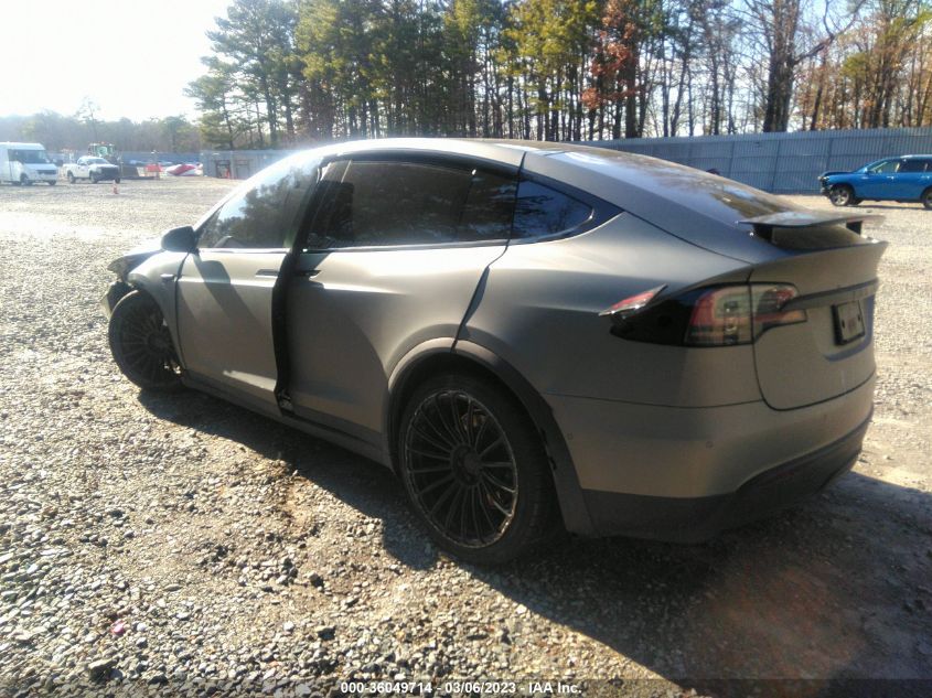2022 TESLA MODEL X PLAID VIN: 7SAXCBE68NF342340