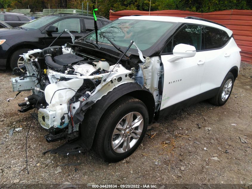 2022 CHEVROLET BLAZER LT VIN: 3GNKBHR44NS214987