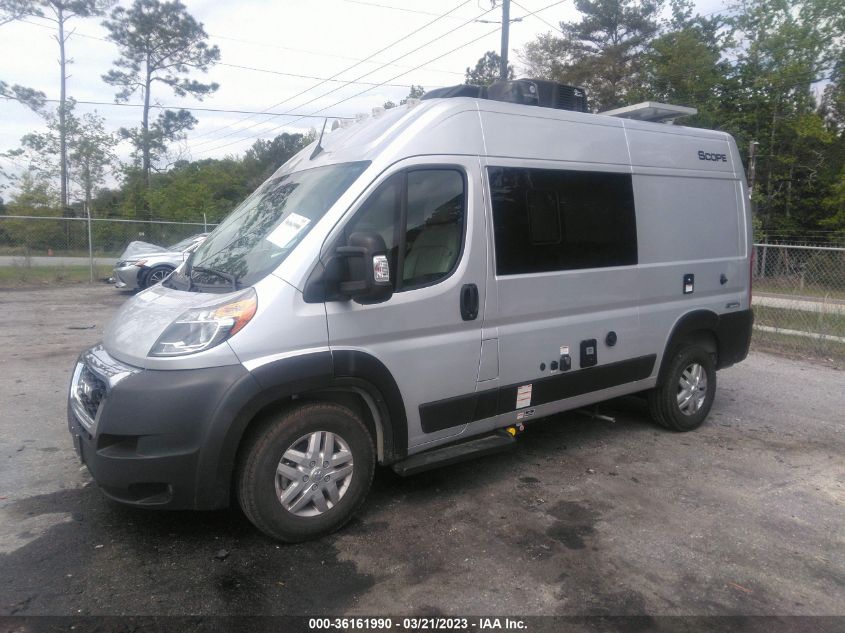 2022 RAM PROMASTER CARGO VAN VIN: 3C6LRVBGXNE140430