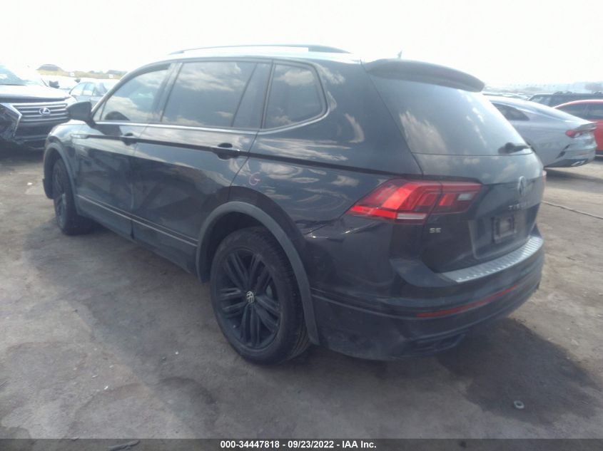 2022 VOLKSWAGEN TIGUAN SE R-LINE BLACK VIN: 3VVCB7AX7NM060889