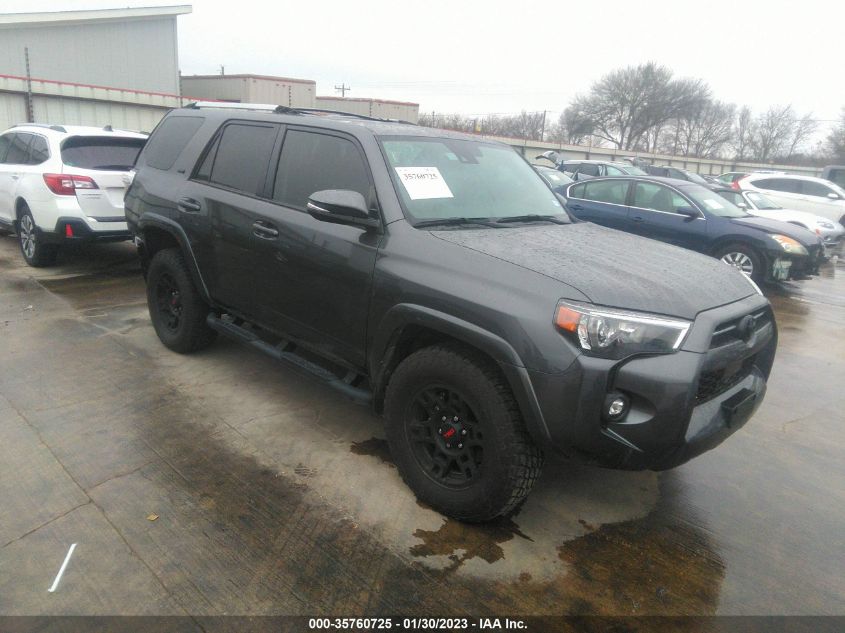 2022 TOYOTA 4RUNNER SR5 PREMIUM VIN: JTEFU5JR2N5270815