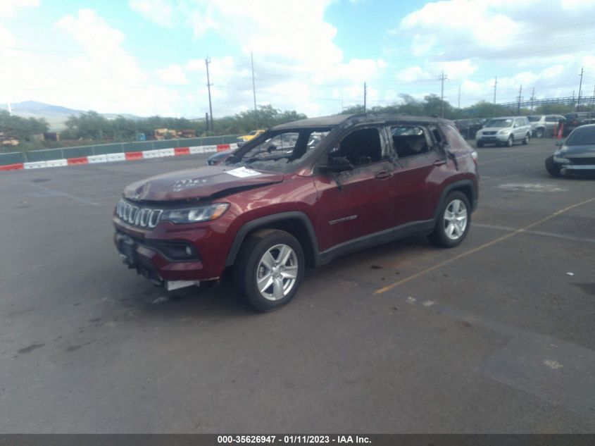 2022 JEEP COMPASS LATITUDE VIN: 3C4NJCBB6NT156119