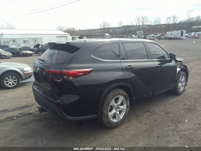 2023 TOYOTA HIGHLANDER HYBRID LE VIN: 5TDBBRCH9PS106754