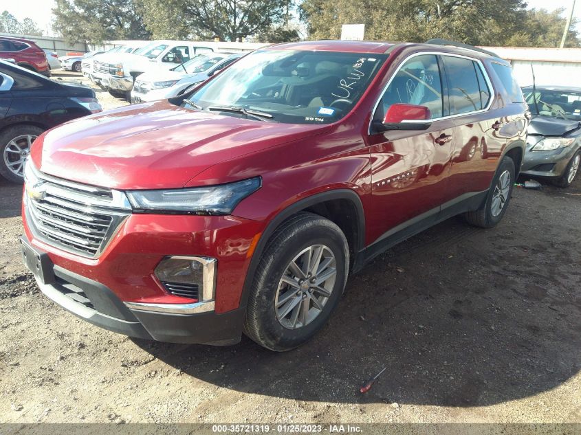 2022 CHEVROLET TRAVERSE LT CLOTH VIN: 1GNERGKW6NJ133473