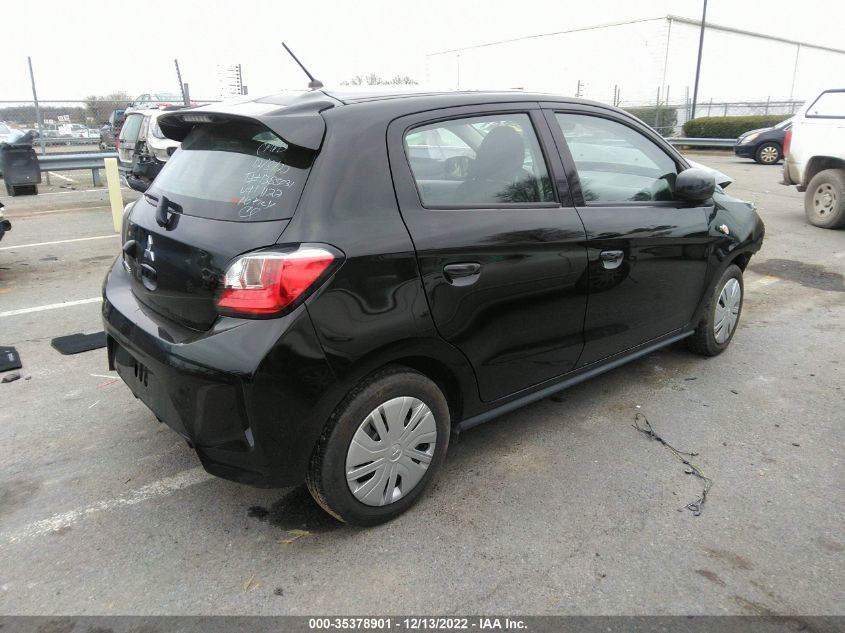 2021 MITSUBISHI MIRAGE ES/LE/CARBONITE EDITION VIN: ML32AUHJ6MH011122