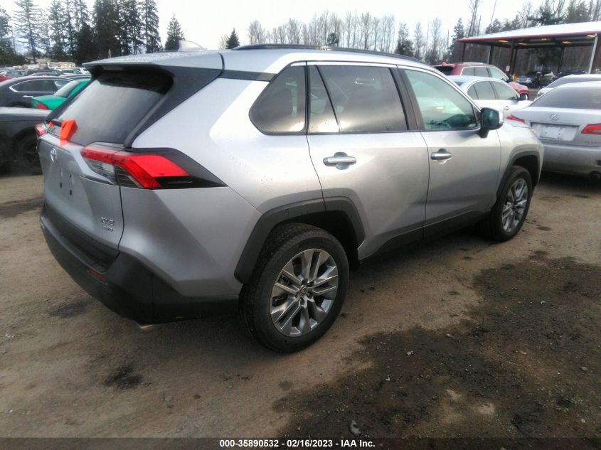 2022 TOYOTA RAV4 XLE PREMIUM VIN: 2T3A1RFV4NC318734