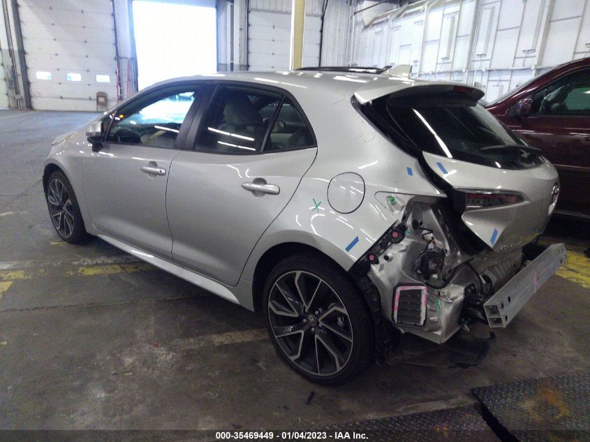 2022 TOYOTA COROLLA HATCHBACK XSE VIN: JTNA4MBE4N3163213