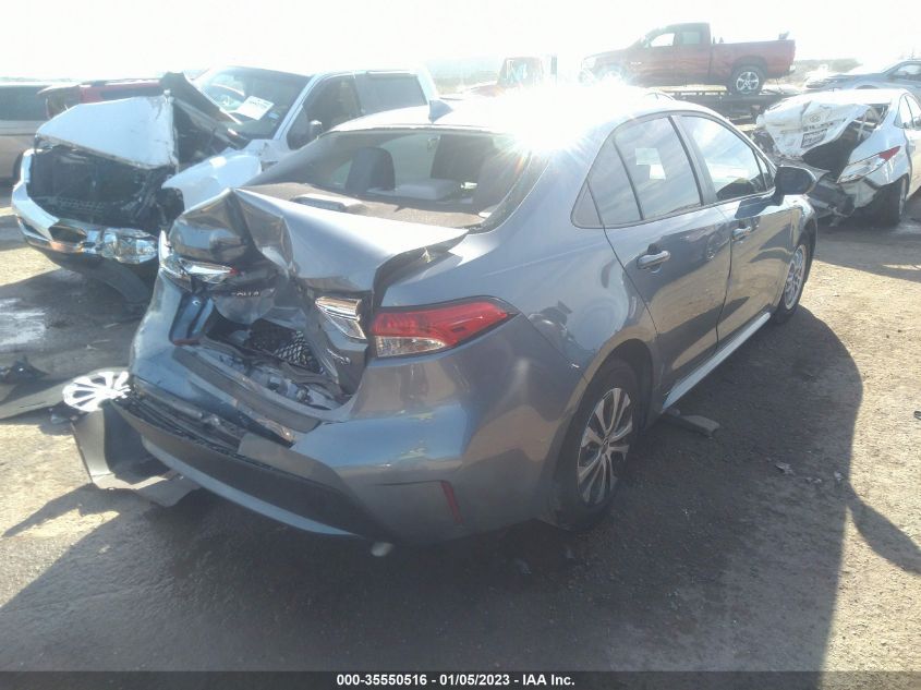 2022 TOYOTA COROLLA HYBRID LE VIN: JTDEAMDE5NJ040222