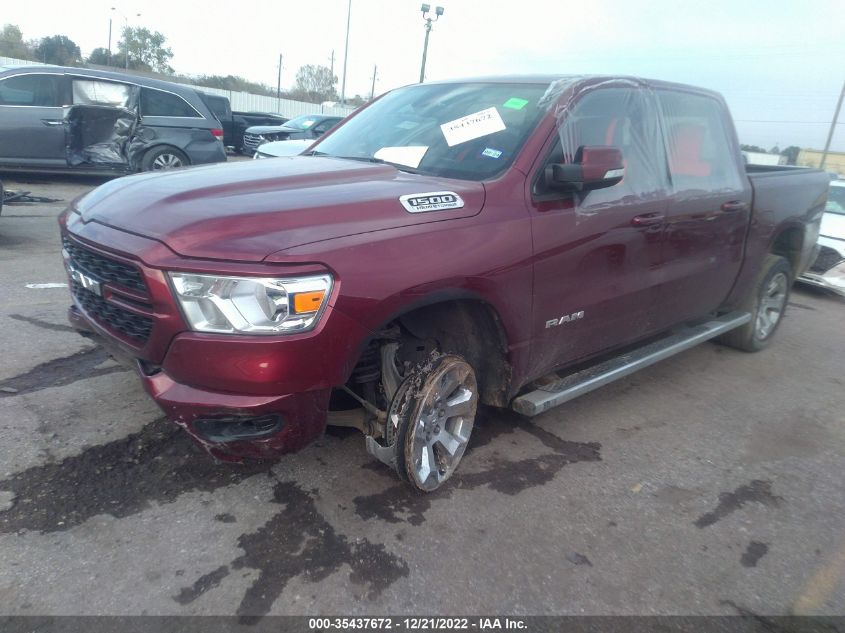 2022 RAM 1500 LONE STAR VIN: 1C6SRFFT0NN418952