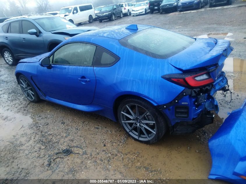 2022 SUBARU BRZ LIMITED VIN: JF1ZDBF13N8701542