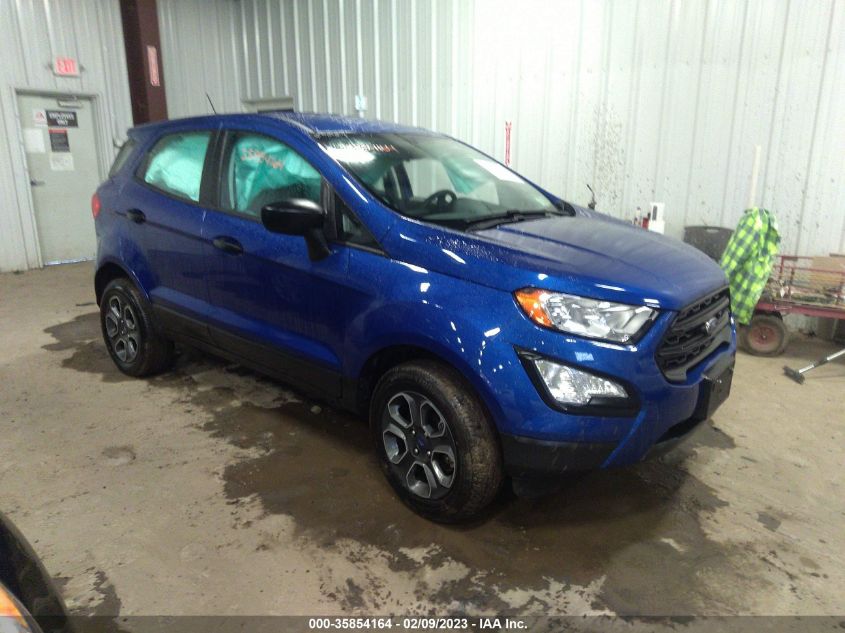 2022 FORD ECOSPORT S VIN: MAJ6S3FL0NC458382