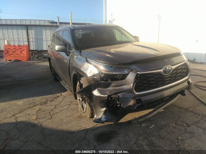 2021 TOYOTA HIGHLANDER HYBRID XLE VIN: 5TDGBRCH3MS518640