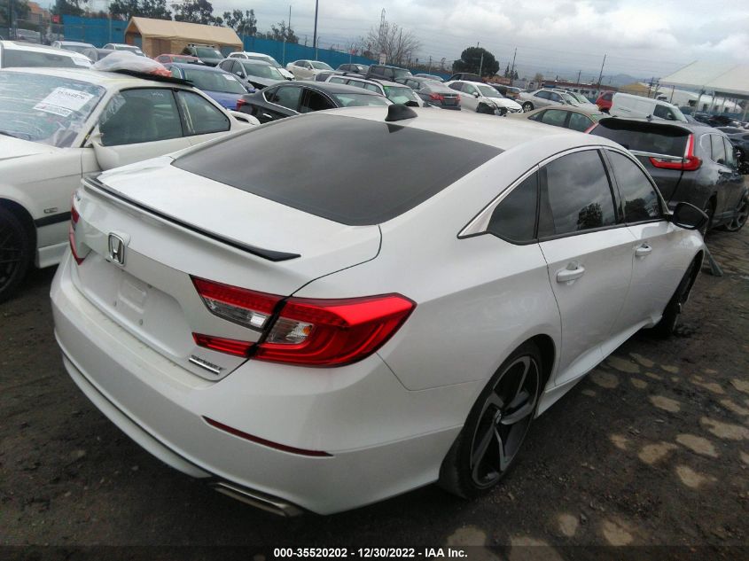 2021 HONDA ACCORD SEDAN SPORT SE VIN: 1HGCV1F41MA025263