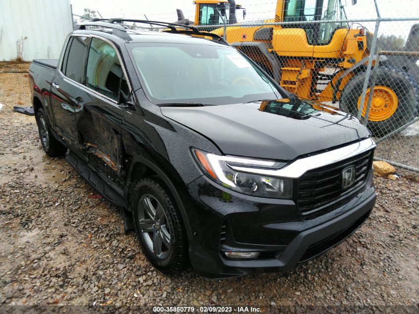 2022 HONDA RIDGELINE RTL-E VIN: 5FPYK3F76NB004055
