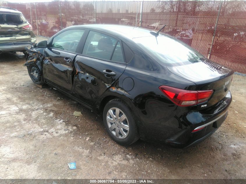 2022 KIA RIO S VIN: 3KPA24AD1NE492138