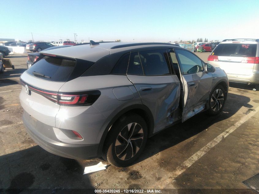 2022 VOLKSWAGEN ID.4 PRO VIN: WVGJNPE22NP039935