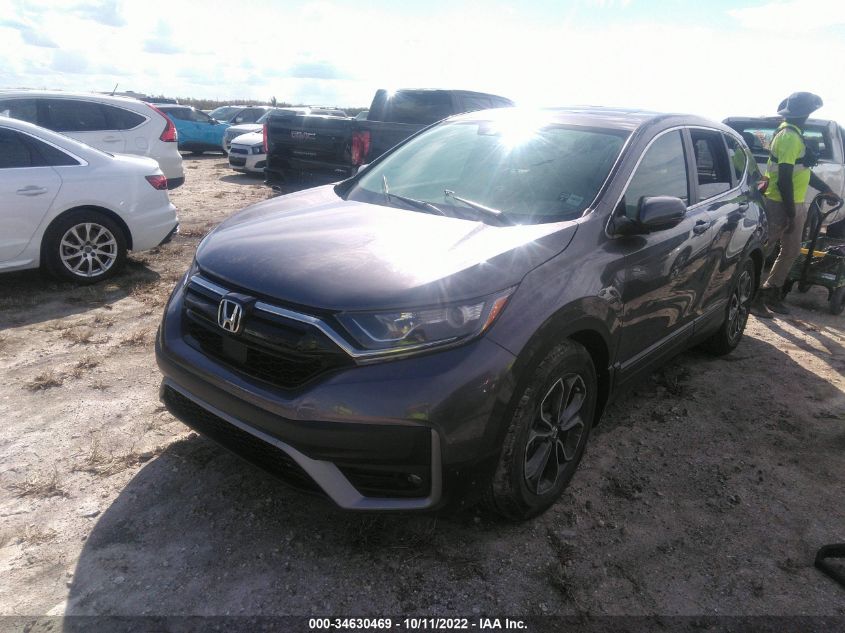 2022 HONDA CR-V EX-L VIN: 7FARW1H81NE013536