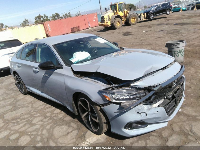 2021 HONDA ACCORD SPORT SE VIN: 1HGCV1F45MA007655