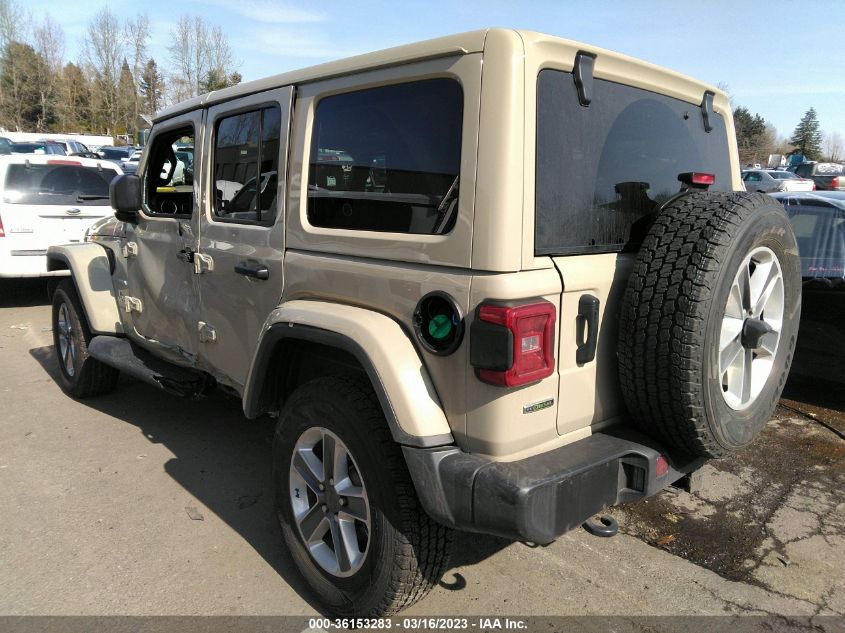 2022 JEEP WRANGLER UNLIMITED SAHARA VIN: 1C4HJXEM0NW254610