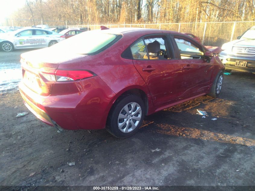 2022 TOYOTA COROLLA LE VIN: JTDEPMAE9NJ201674