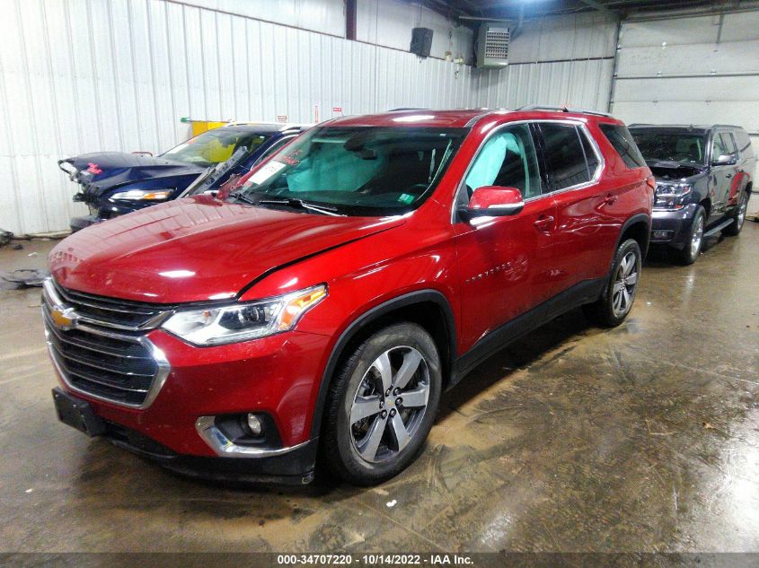 2021 CHEVROLET TRAVERSE LT LEATHER VIN: 1GNEVHKW3MJ174563