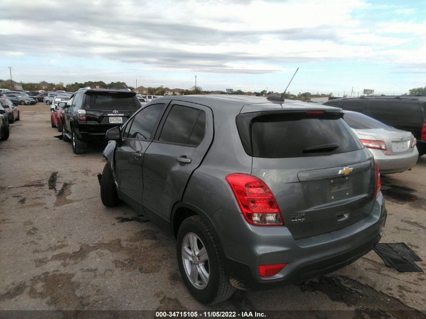 2020 CHEVROLET TRAX LS VIN: 3GNCJKSBXLL188707