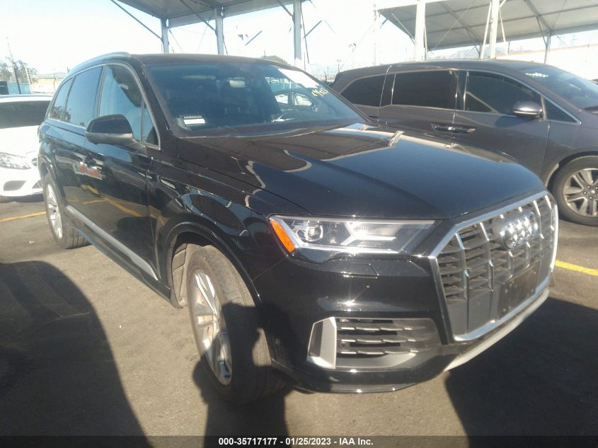 2021 AUDI Q7 PREMIUM VIN: WA1AJAF77MD033601