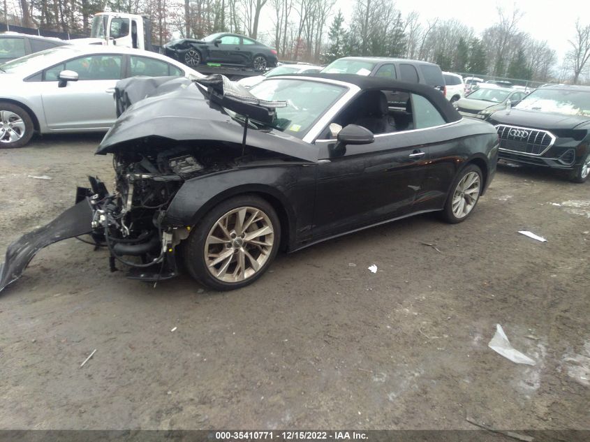 2021 AUDI A5 CABRIOLET PREMIUM VIN: WAU2AGF51MN001648