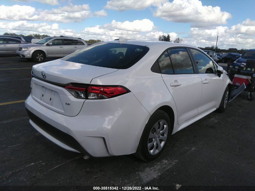 2022 TOYOTA COROLLA LE VIN: JTDEPMAE1N3023831