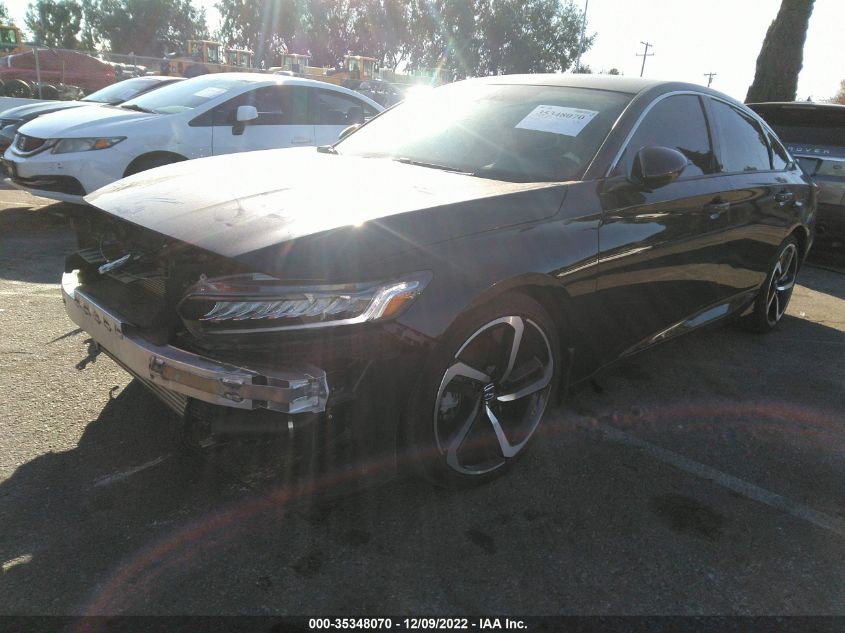2021 HONDA ACCORD SEDAN SPORT VIN: 1HGCV1F35MA070889