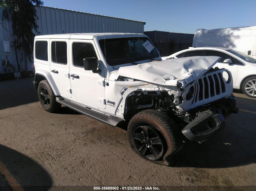 2021 JEEP WRANGLER UNLIMITED SAHARA ALTITUDE VIN: 1C4HJXEM1MW840909