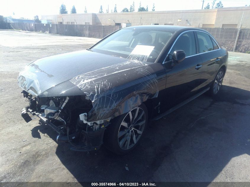 2021 AUDI A4 SEDAN PREMIUM VIN: WAUABAF40MA035326