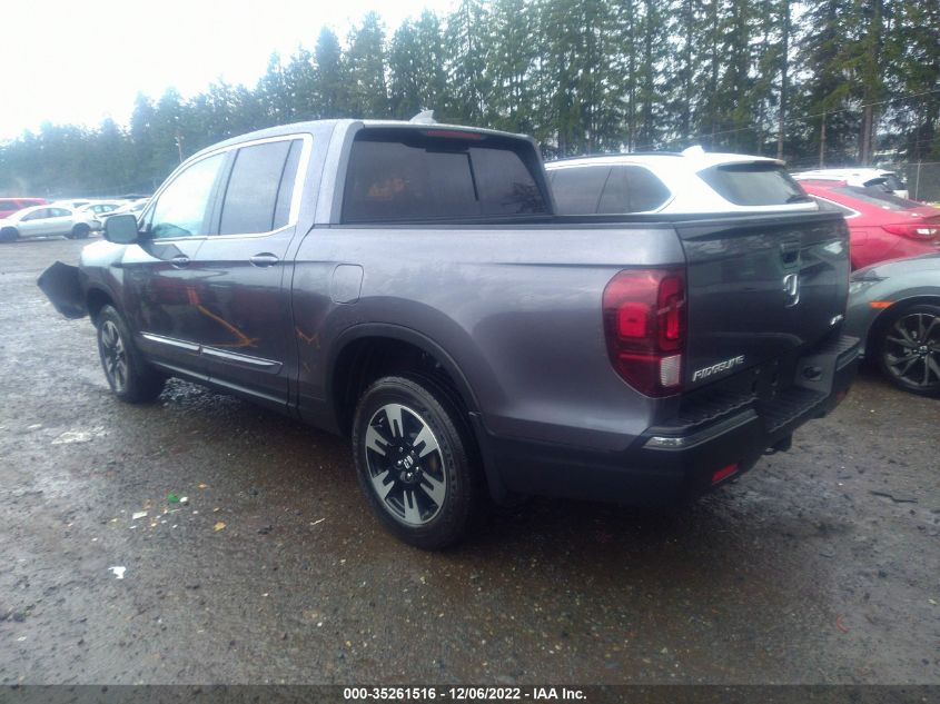 2020 HONDA RIDGELINE RTL VIN: 5FPYK3F5XLB021663
