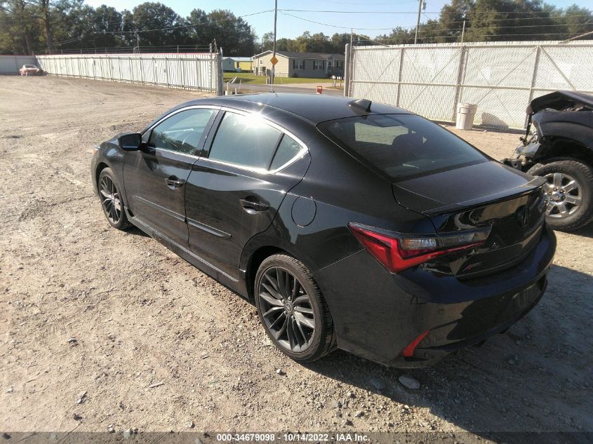 2022 ACURA ILX PACKAGE VIN: 19UDE2F8XNA004362