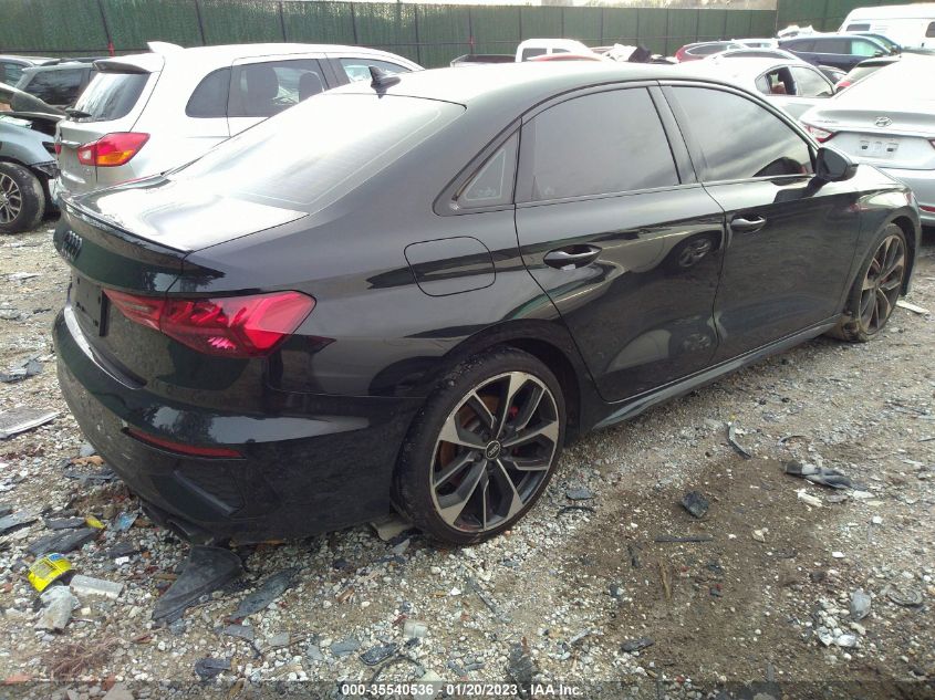 2022 AUDI S3 SEDAN PRESTIGE VIN: WAUJ3DGY8NA004410