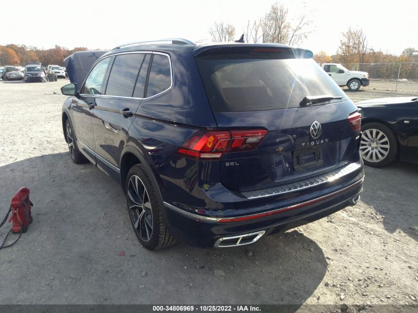 2022 VOLKSWAGEN TIGUAN SEL R-LINE VIN: 3VV4B7AX0NM110455