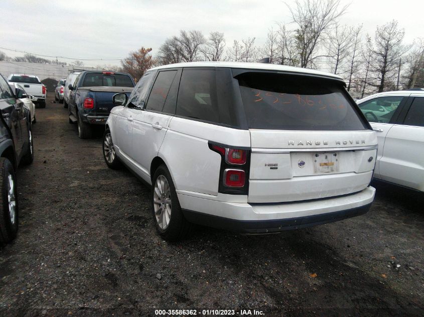 2020 LAND ROVER RANGE ROVER HSE VIN: SALGS2RU6LA415082