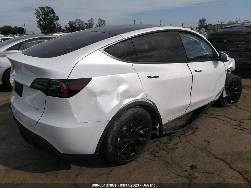 2023 TESLA MODEL Y LONG RANGE VIN: 7SAYGDEE5PA076240