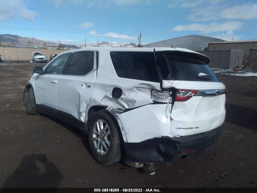 2021 CHEVROLET TRAVERSE LS VIN: 1GNEVFKW3MJ168718