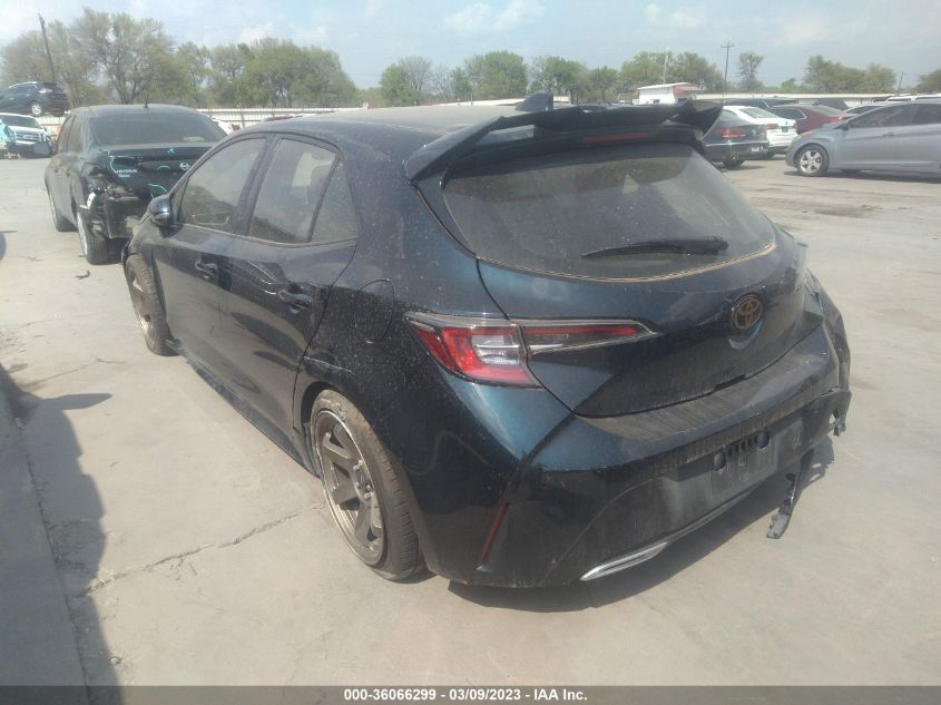 2022 TOYOTA COROLLA HATCHBACK XSE VIN: JTNA4MBE2N3169267