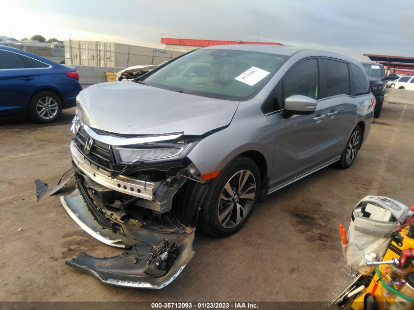 2022 HONDA ODYSSEY TOURING VIN: 5FNRL6H85NB023343
