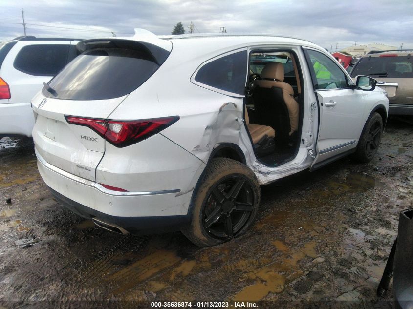 2022 ACURA MDX W/ADVANCE PACKAGE VIN: 5J8YE1H84NL006539
