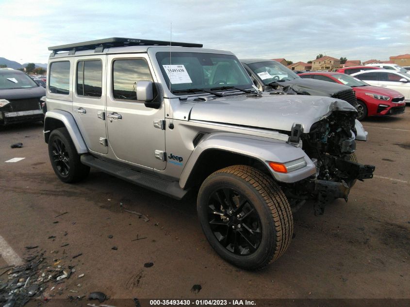 2021 JEEP WRANGLER 4XE UNLIMITED SAHARA HIGH VIN: 1C4JJXP63MW716219