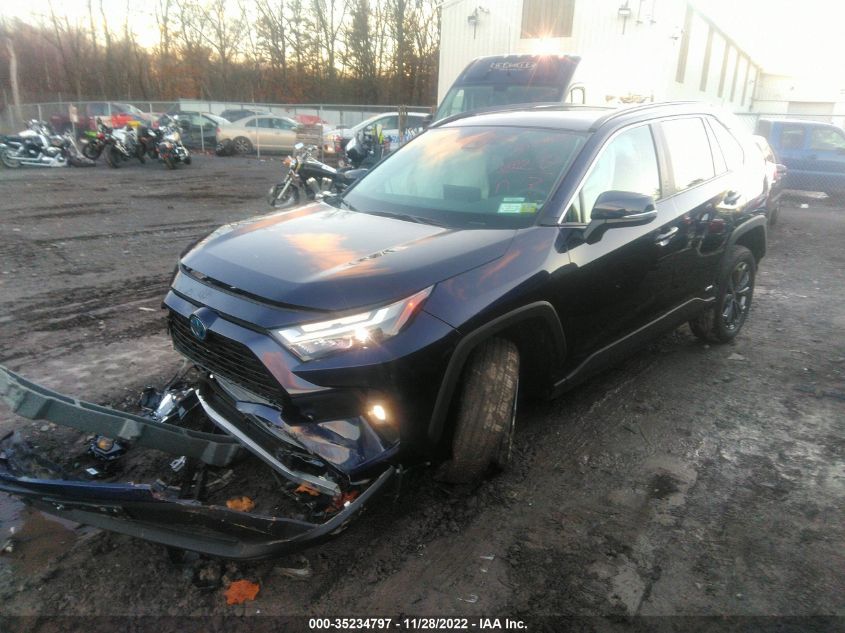 2022 TOYOTA RAV4 HYBRID XLE PREMIUM VIN: 4T3B6RFV2NU085604