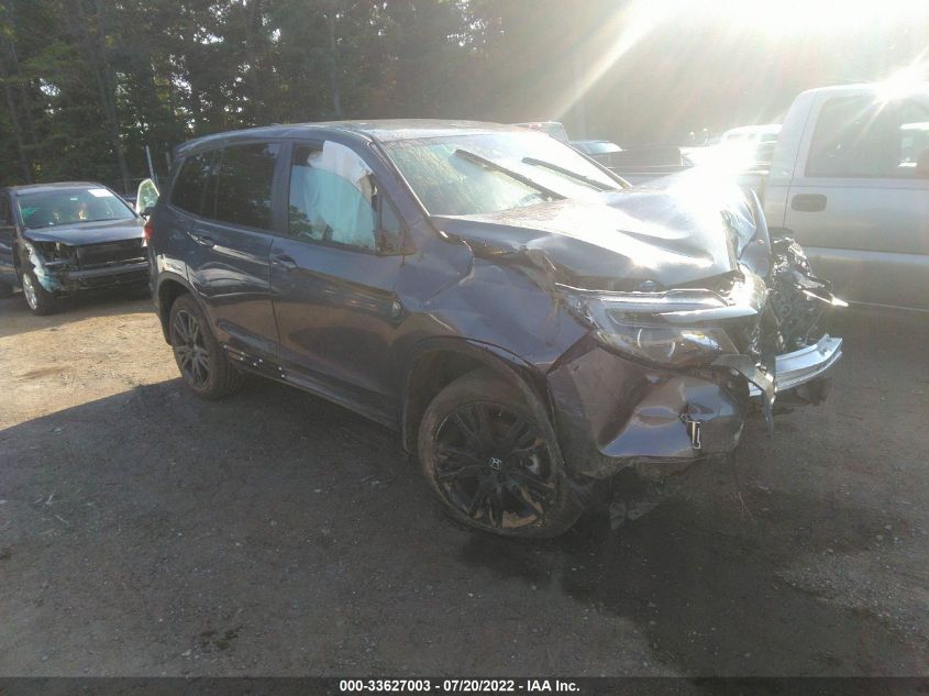 2021 HONDA PASSPORT SPORT VIN: 5FNYF8H21MB037605