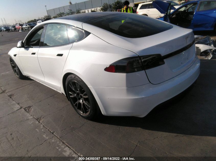 2022 TESLA MODEL S VIN: 5YJSA1E56NF461664