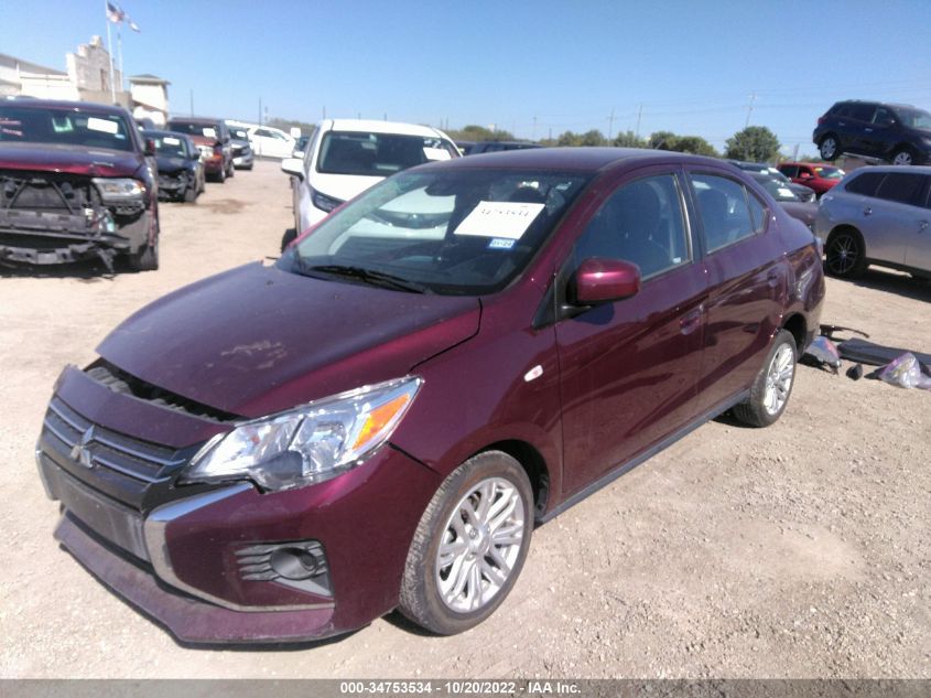 2022 MITSUBISHI MIRAGE G4 ES/LE/BLACK EDITION VIN: ML32FUFJ9NHF01143