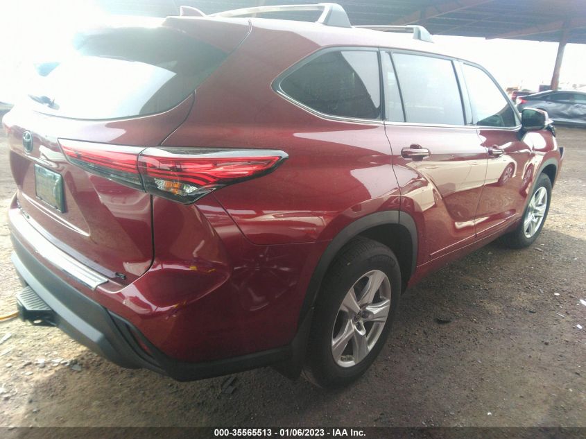 2021 TOYOTA HIGHLANDER L/LE VIN: 5TDZZRAH1MS088789