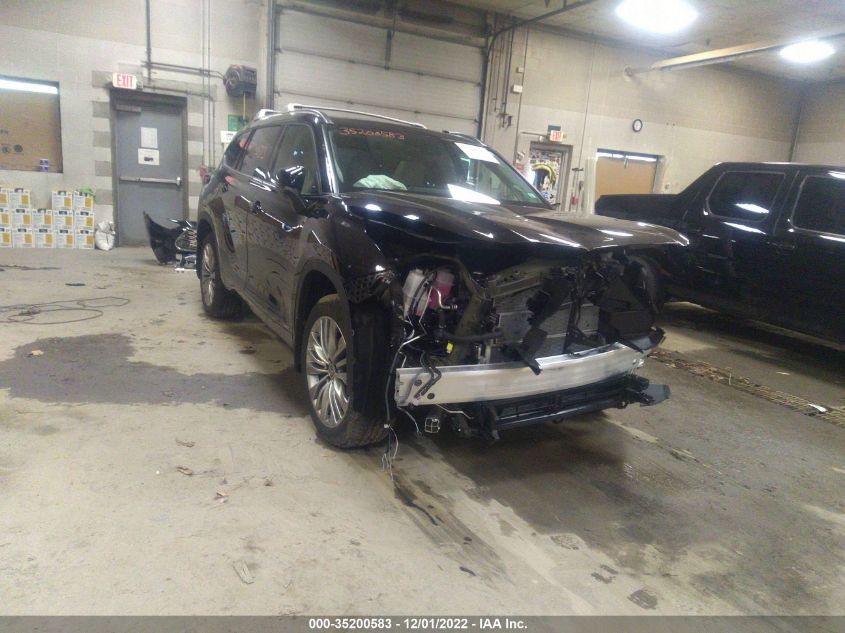 2022 TOYOTA HIGHLANDER HYBRID PLATINUM VIN: 5TDEBRCH6NS089504